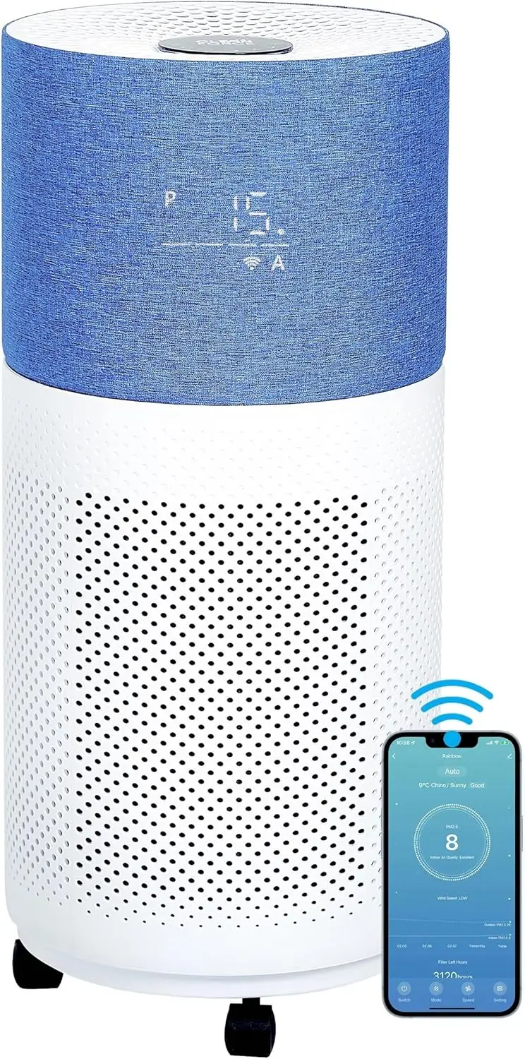 CleanForce Air Purifiers for Home Large Room Up to 2550 ft² H13 HEPA Air Cleaner Works with Alexa for Dust Allergens Pollen
CleanForce Air Purifiers for Home Large Room Up to 2550 ft² H13 HEPA Air Cleaner Works with Alexa for Dust Allergens Pollen