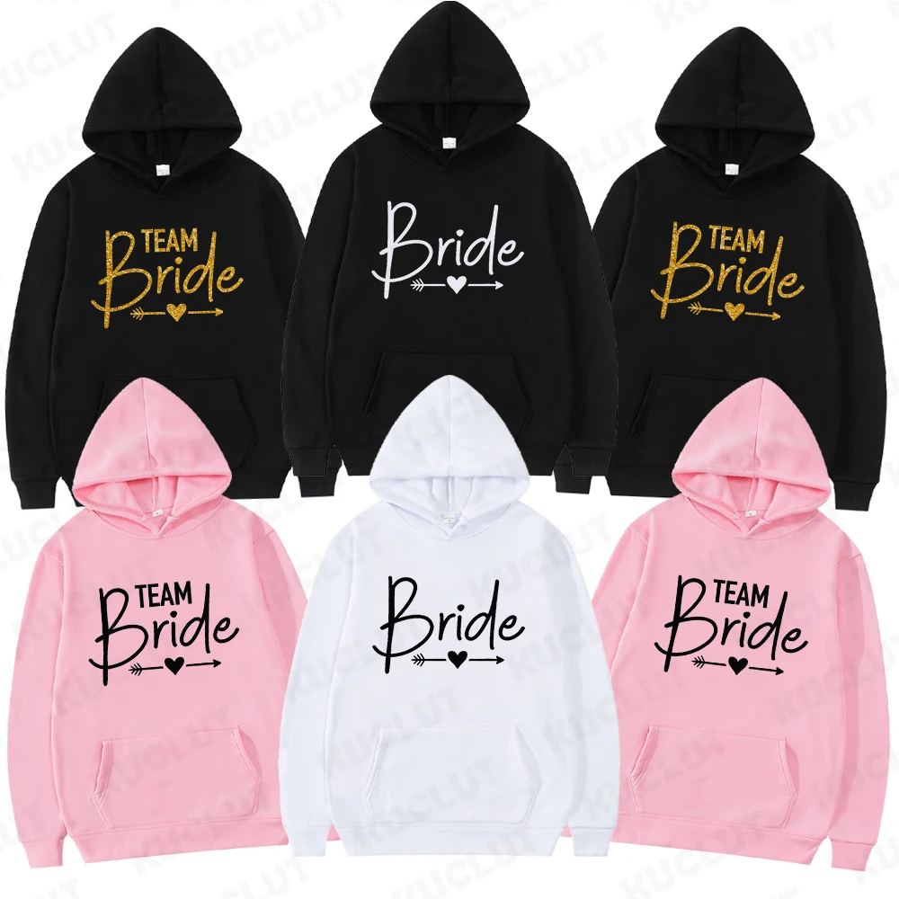 Team Bride Print Women Hoodies Harajuku Streetwear Oversize Hoody Fashion Clothing Casual Sweatshirt Bachelorette Party Hoodies
Team Bride Print Women Hoodies Harajuku Streetwear Oversize Hoody Fashion Clothing Casual Sweatshirt Bachelorette Party Hoodies