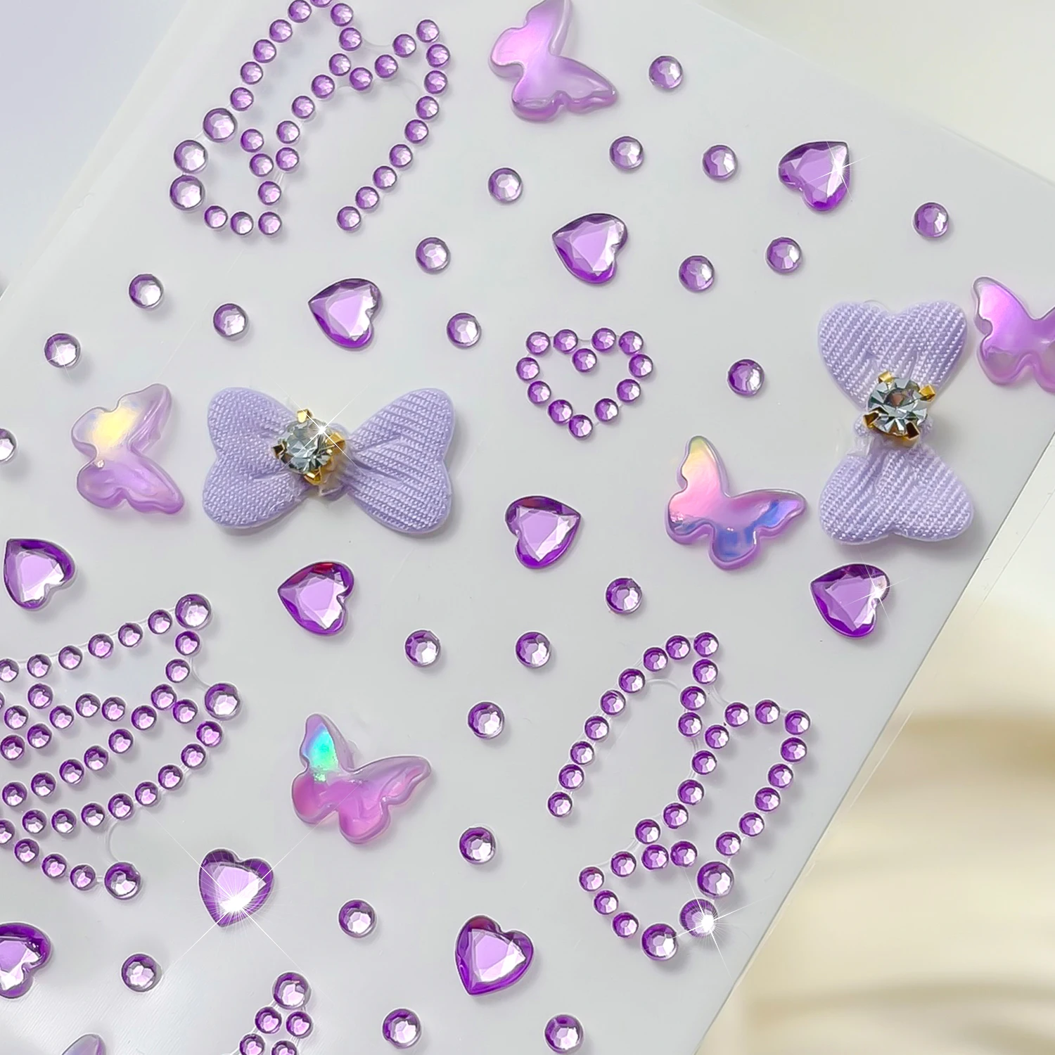Purple Fairy Butterfly Face Gems Stickers - Self Adhesive Rhinestone Eye Face Jewels Temporary Tattoos for Festival Party Makeup
Purple Fairy Butterfly Face Gems Stickers - Self Adhesive Rhinestone Eye Face Jewels Temporary Tattoos for Festival Party Makeup