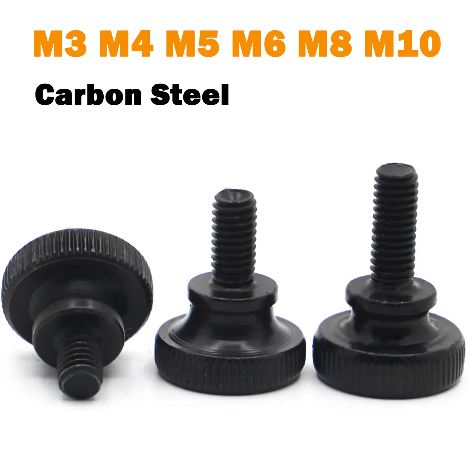 M3 M4 M5 M6 M8 M10 GB834 Black Carbon Steel Knurling Head Knurled Thumb Screw Hand Tighten Curtain Lock Screws DIN464
M3 M4 M5 M6 M8 M10 GB834 Black Carbon Steel Knurling Head Knurled Thumb Screw Hand Tighten Curtain Lock Screws DIN464