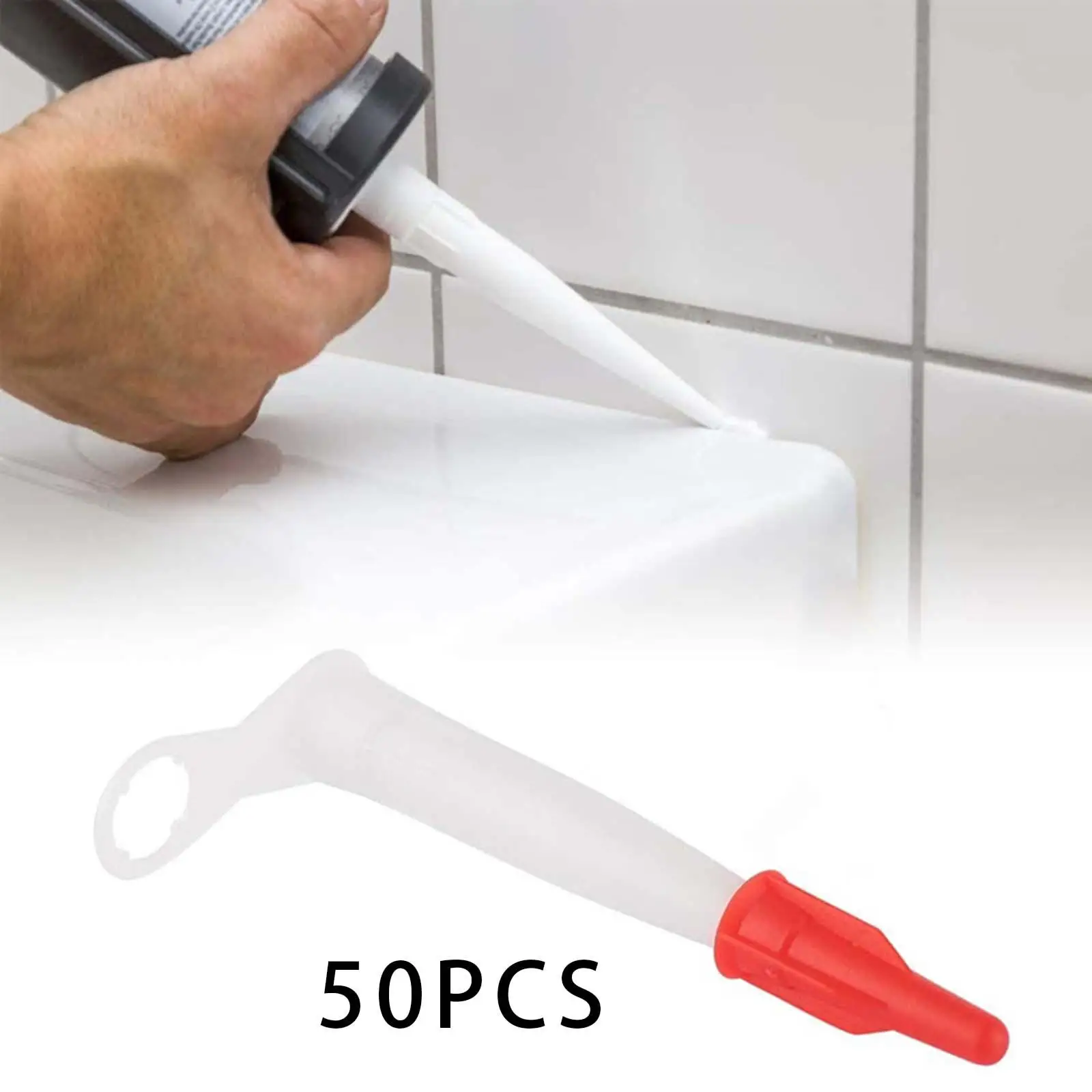 50x Caulk Nozzles Replacement with Red Cover, Reusable Caulk Tube Tips, Caulk Tube Extension Tools
50x Caulk Nozzles Replacement with Red Cover, Reusable Caulk Tube Tips, Caulk Tube Extension Tools