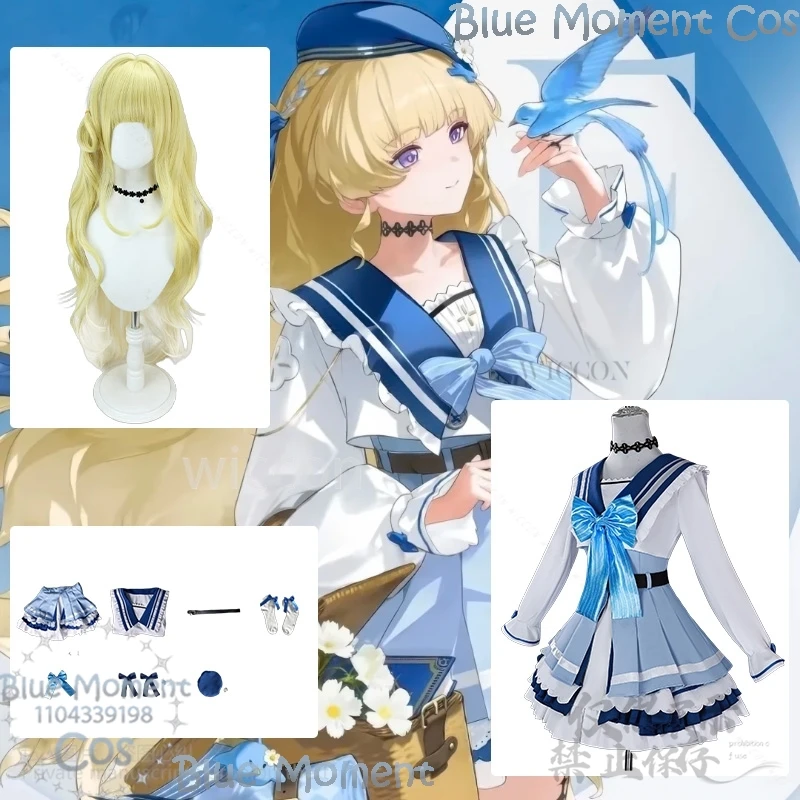 Phoebe New Suit Cosplay Game Wuthering Waves Blue Dress Jirai Kei Girls Sweet Lolita Cute Uniform Halloween Comic Con Customized
Phoebe New Suit Cosplay Game Wuthering Waves Blue Dress Jirai Kei Girls Sweet Lolita Cute Uniform Halloween Comic Con Customized