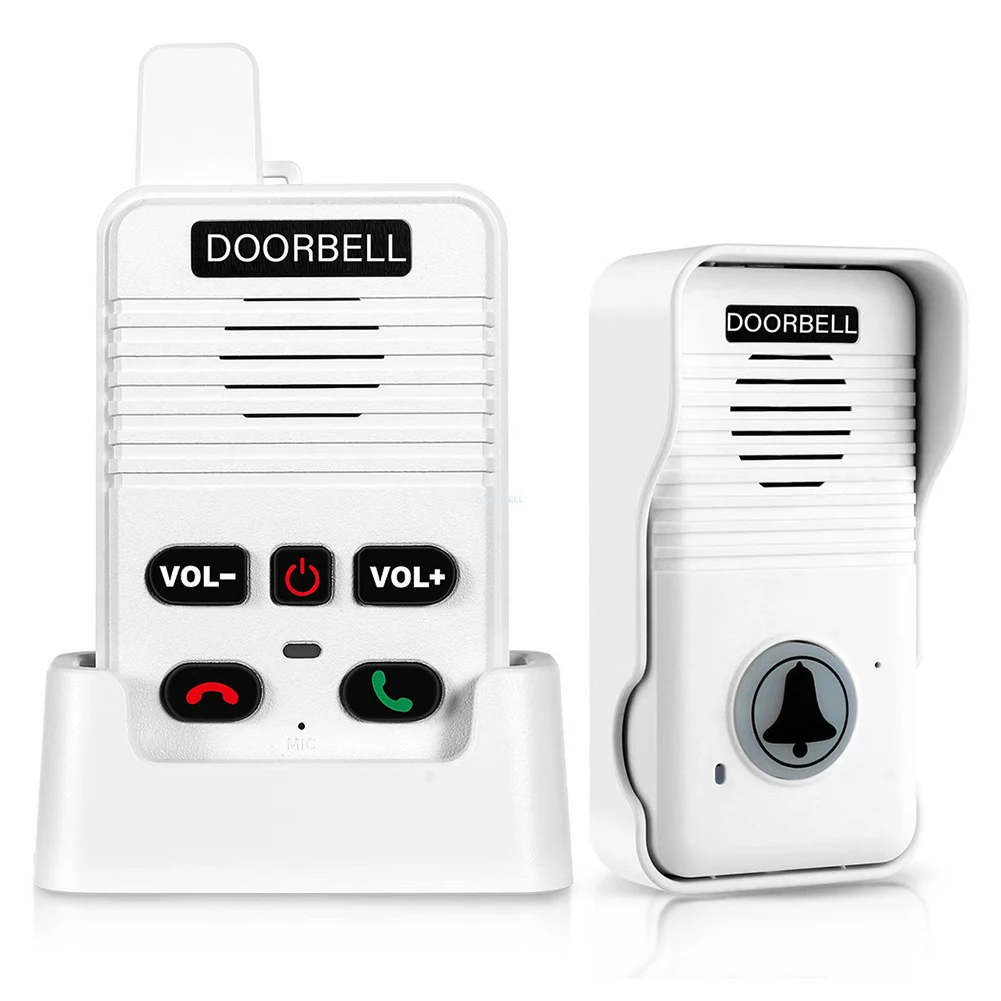 Wireless Voice Duplex Intercom Doorbell 500M Intercom System Doorbell with Rechargeable Battery for House Home Factory Office
Wireless Voice Duplex Intercom Doorbell 500M Intercom System Doorbell with Rechargeable Battery for House Home Factory Office