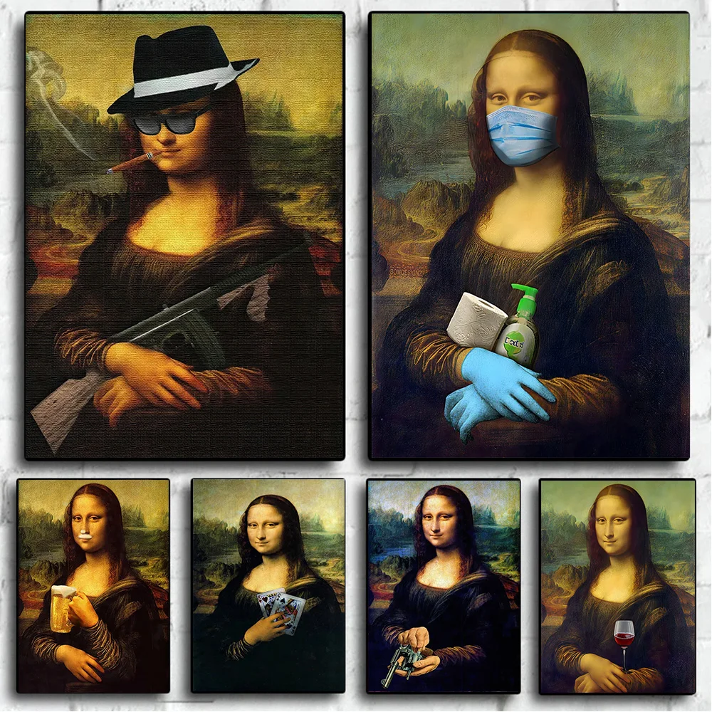 Famous Women Mona Lisa Fun Creativity Wall Art Decor Picture Poster And Print Canvas Painting For Living Room Bedroom Home Decor
Famous Women Mona Lisa Fun Creativity Wall Art Decor Picture Poster And Print Canvas Painting For Living Room Bedroom Home Decor
