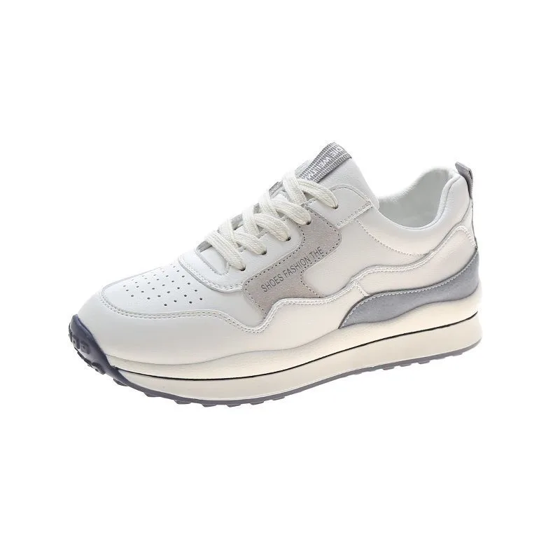 2026 Women's Shoes High-quality Leather Casual Sports Shoes Women's Thick-soled Soft-soled Lace-up Board Shoes Are Fashionable
2026 Women's Shoes High-quality Leather Casual Sports Shoes Women's Thick-soled Soft-soled Lace-up Board Shoes Are Fashionable