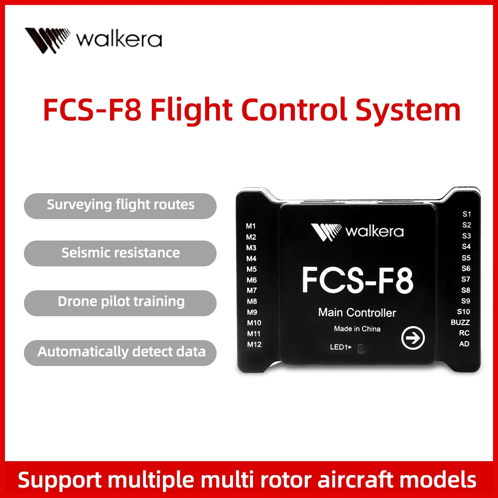 Система управления полетом Walkera FCS-F8 поддерживает многороторный самолет с фиксированным крылом, лодка, автомобиль
Система управления полетом Walkera FCS-F8 поддерживает многороторный самолет с фиксированным крылом, лодка, автомобиль
