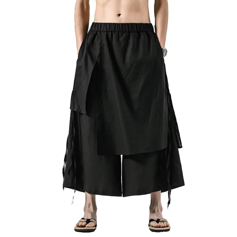 Spring and Summer Chinese Style Fairy Elegant Men's Casual Pants Loose Wide-leg Nine-point Pants
Spring and Summer Chinese Style Fairy Elegant Men's Casual Pants Loose Wide-leg Nine-point Pants