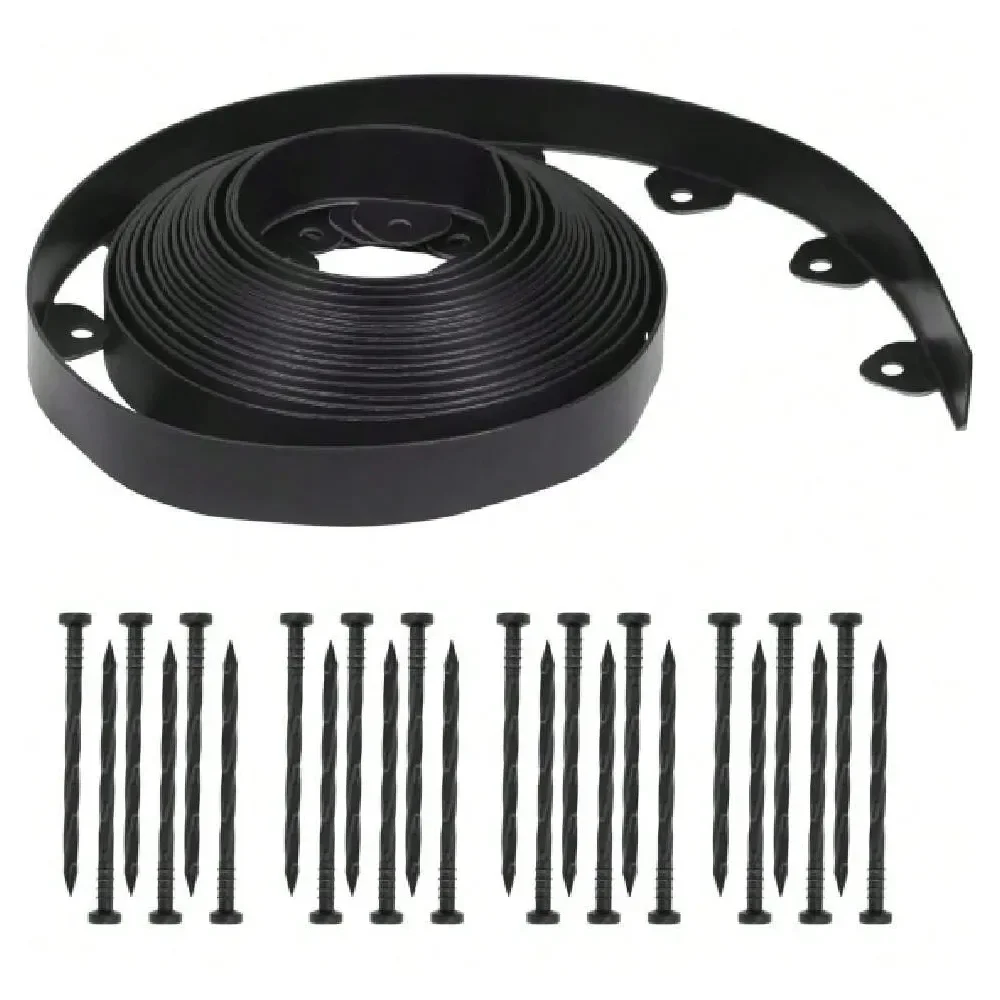 1.5 X 20 Landscape Edging Kit, No Dig Lawn Garden Border With 24 Pcs Spikes, Flexible Edging Border For Mulch Bed Pathway Paver
1.5 X 20 Landscape Edging Kit, No Dig Lawn Garden Border With 24 Pcs Spikes, Flexible Edging Border For Mulch Bed Pathway Paver