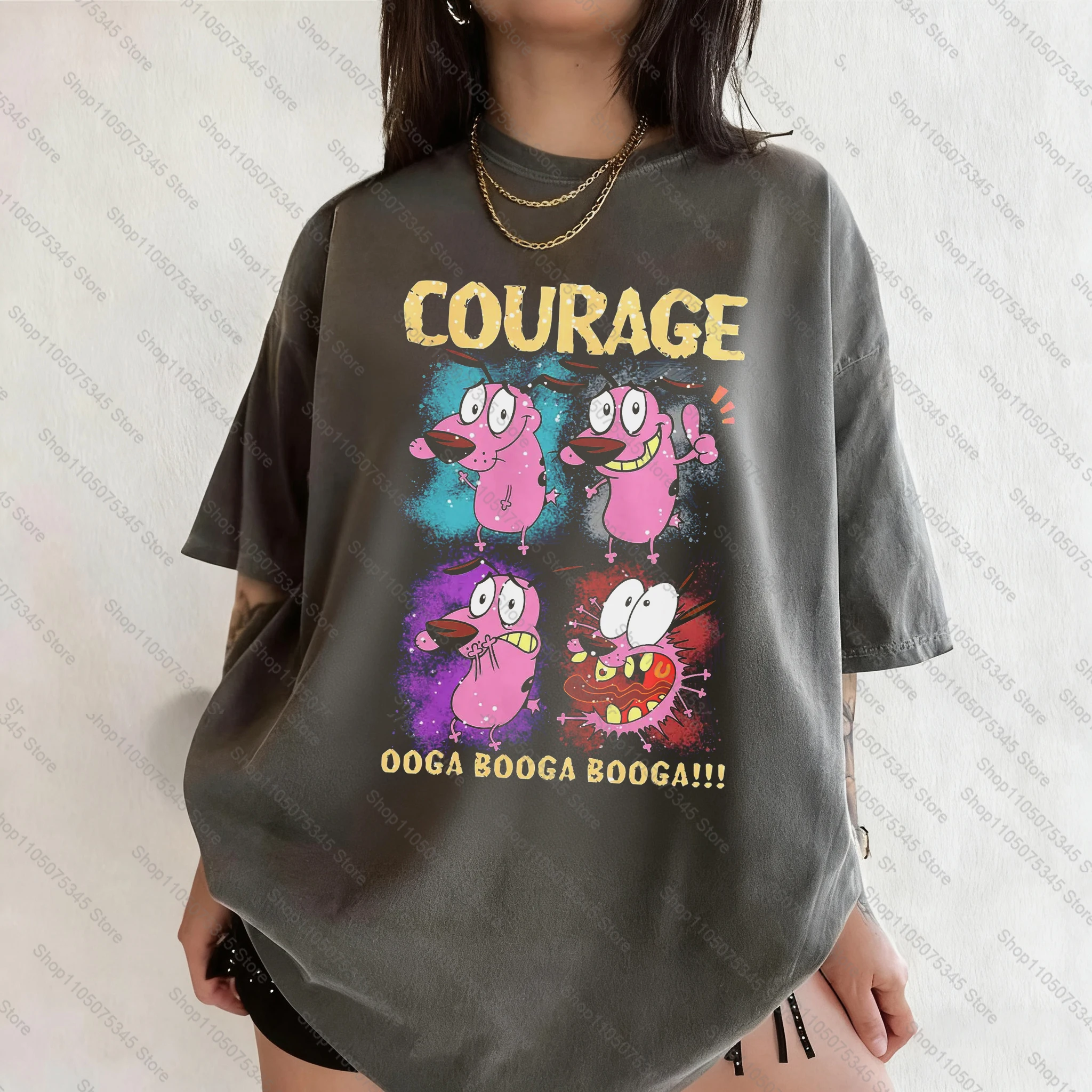 Винтажная футболка с короткими рукавами и мультяшным принтом Courage The Cowardly Dog, футболка унисекс с графическим рисунком 90-х годов, ностальгическая летняя уличная футболка
Винтажная футболка с короткими рукавами и мультяшным принтом Courage The Cowardly Dog, футболка унисекс с графическим рисунком 90-х годов, ностальгическая летняя уличная футболка