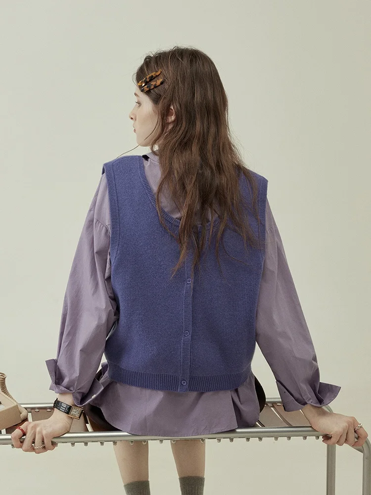 Женский шерстяной жилет LITLECOT, фиолетовый, вязаный, верхняя одежда, весна-осень, новинка, ретро, многослойный, универсальный, с U-образным вырезом, на одной пуговице
Женский шерстяной жилет LITLECOT, фиолетовый, вязаный, верхняя одежда, весна-осень, новинка, ретро, многослойный, универсальный, с U-образным вырезом, на одной пуговице