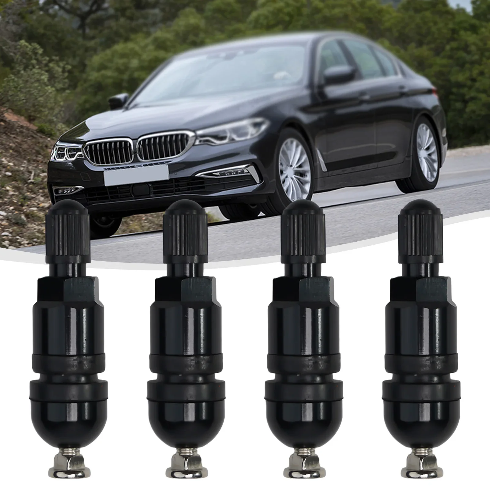 4Pcs TPMS Tire Pressure Sensor Valve Stem Repair Kit For BMW 5 Series Black Tire Pressure Sensor Monitor Systems Repair Parts
4Pcs TPMS Tire Pressure Sensor Valve Stem Repair Kit For BMW 5 Series Black Tire Pressure Sensor Monitor Systems Repair Parts