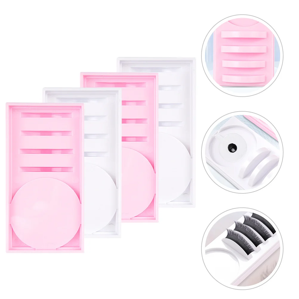4pcs Eyelash Extension Tray Glue Palette Durable Lash Grafting Board Storage Container For False Eyelashes Tools Pallet
4pcs Eyelash Extension Tray Glue Palette Durable Lash Grafting Board Storage Container For False Eyelashes Tools Pallet