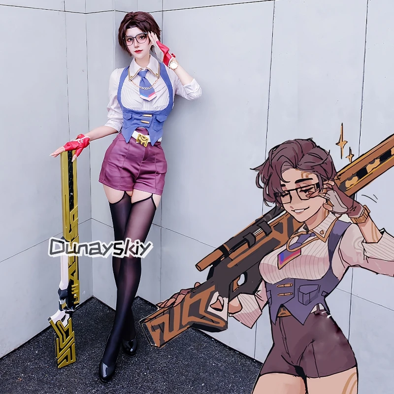 Chamber Cosplay Costume Game VALORANT Role-Play Suit (XS-L)Anime Fancy Party Vest Shirt Pants Halloween Uniforms Women's Dresses
Chamber Cosplay Costume Game VALORANT Role-Play Suit (XS-L)Anime Fancy Party Vest Shirt Pants Halloween Uniforms Women's Dresses