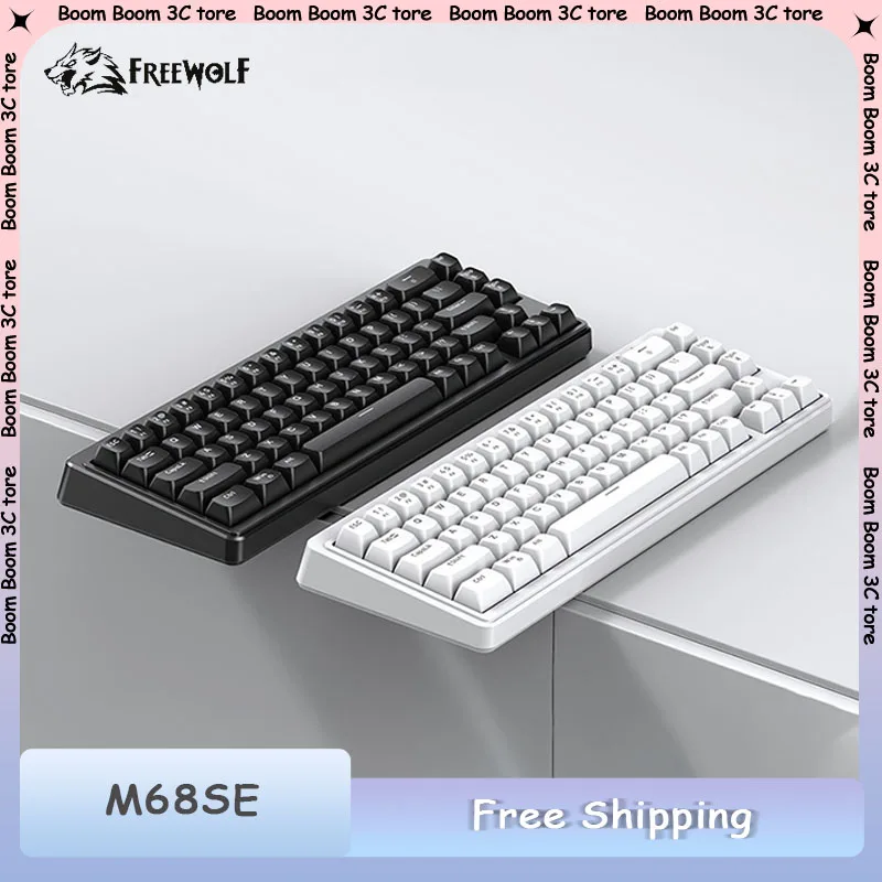FREEWOLF M68SE Mini Wired Keyboard RGB Backlit Type-C Compact Game Office 68% Layout Ergonomic Protable Keyboard PC Accessories
FREEWOLF M68SE Mini Wired Keyboard RGB Backlit Type-C Compact Game Office 68% Layout Ergonomic Protable Keyboard PC Accessories