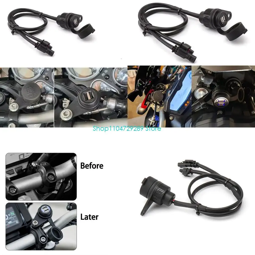 D8KE Advanced Double USB Charging Socket For R1200GS R1250GS Motorcycles Optimized For Navigation And Phone Charging Needs
D8KE Advanced Double USB Charging Socket For R1200GS R1250GS Motorcycles Optimized For Navigation And Phone Charging Needs