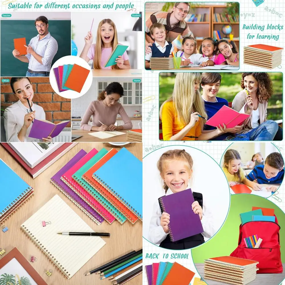 Блокноты формата А5, 50 листов, спиральные, 8,3x5,5 дюймов, широкая линейка, оптовая упаковка для колледжа, офиса и дома (красочные)
Блокноты формата А5, 50 листов, спиральные, 8,3x5,5 дюймов, широкая линейка, оптовая упаковка для колледжа, офиса и дома (красочные)