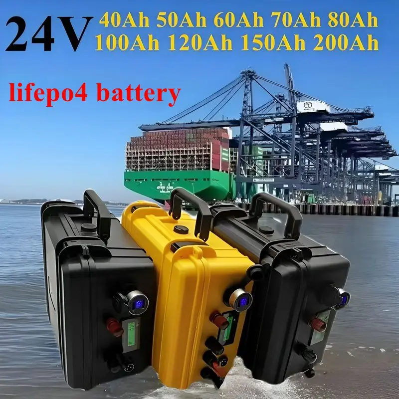 waterproof 80Ah 24v 100ah lifepo4 battery 60Ah 150Ah 24V 50ah lithium for Trolling Motor Fishing Inflatable Boat camping EV
waterproof 80Ah 24v 100ah lifepo4 battery 60Ah 150Ah 24V 50ah lithium for Trolling Motor Fishing Inflatable Boat camping EV