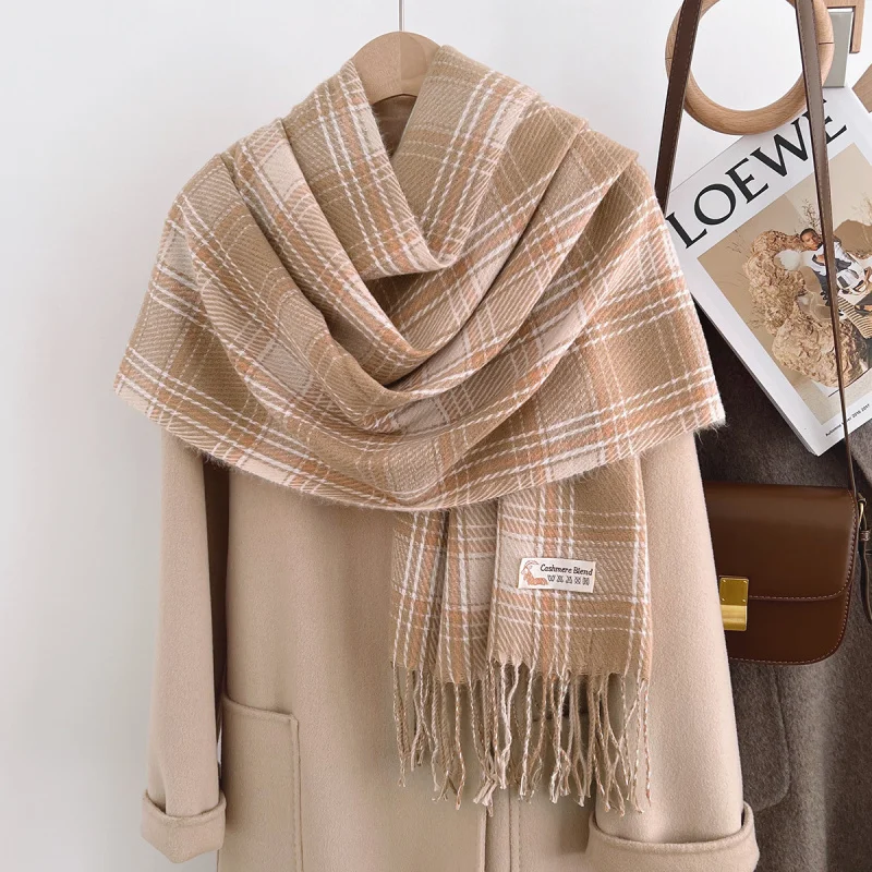 Новый британский стиль, художественный клетчатый шарф из искусственного кашемира, женский универсальный простой теплый осенне-зимний шарф на шею, шаль
Новый британский стиль, художественный клетчатый шарф из искусственного кашемира, женский универсальный простой теплый осенне-зимний шарф на шею, шаль