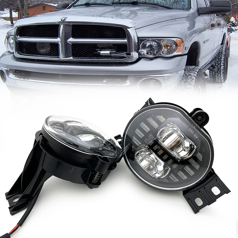 Pair 70W Black Chrome LED Fog Lights Replacement Lamps For 2003-2009 Dodge Ram 1500 2500 3500 Durango
Pair 70W Black Chrome LED Fog Lights Replacement Lamps For 2003-2009 Dodge Ram 1500 2500 3500 Durango