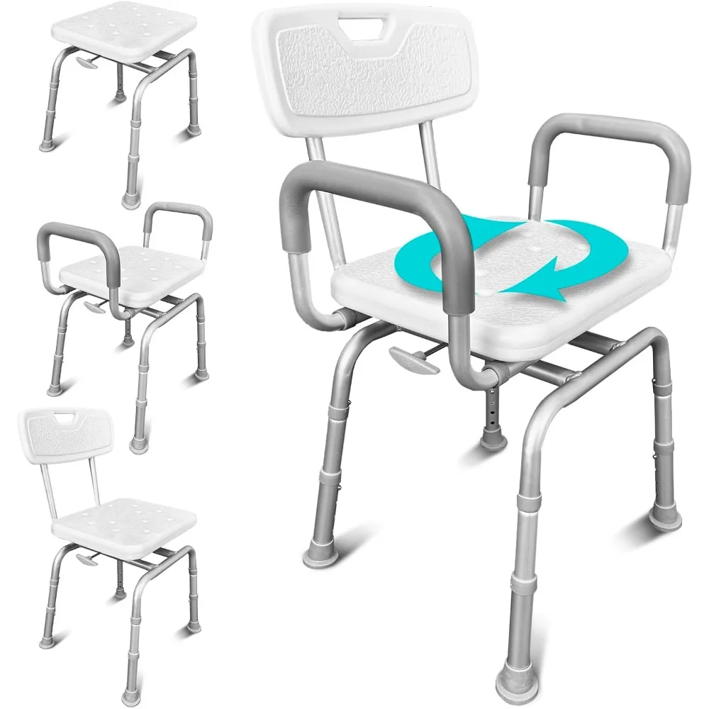 Swivel Shower Chair for Inside Shower - Seat for Elderly, Disabled, Adults, Seniors - 360° Rotating, Narrow & Height Adjust
Swivel Shower Chair for Inside Shower - Seat for Elderly, Disabled, Adults, Seniors - 360° Rotating, Narrow & Height Adjust