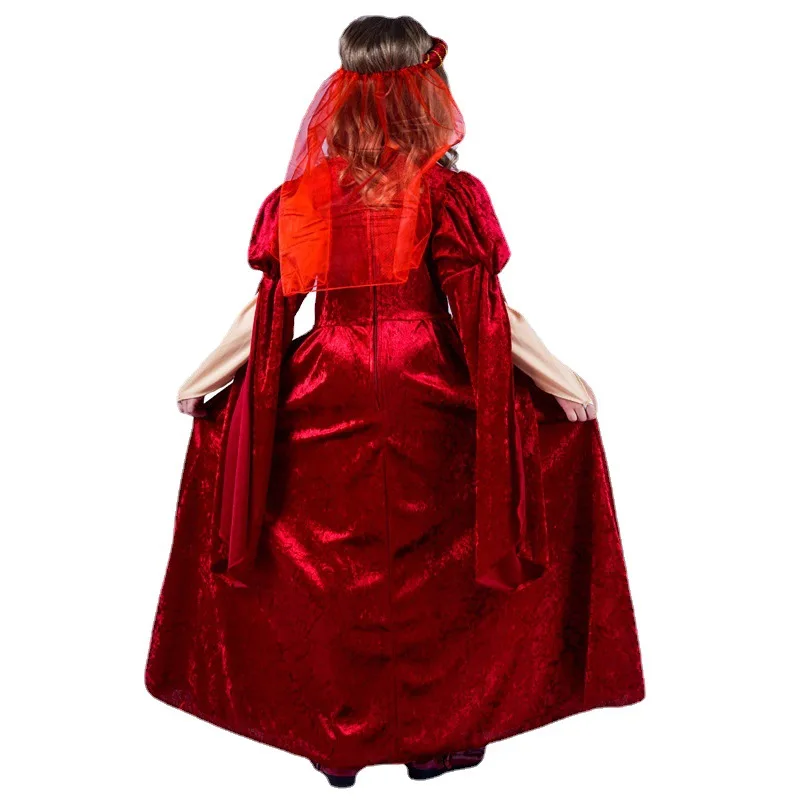 European and American medieval retro princess dress, Halloween Renaissance cosplay role-playing stage performance costume
European and American medieval retro princess dress, Halloween Renaissance cosplay role-playing stage performance costume