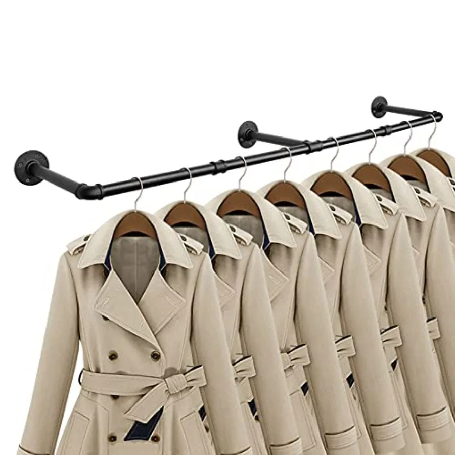 dustrial Iron Pipe Clothes Hangg Bar DIY Wall-Mounted Garment Rack Heavy Duty Clothg Rack for Bedroom, Laundry Room, Closet Sto
dustrial Iron Pipe Clothes Hangg Bar DIY Wall-Mounted Garment Rack Heavy Duty Clothg Rack for Bedroom, Laundry Room, Closet Sto
