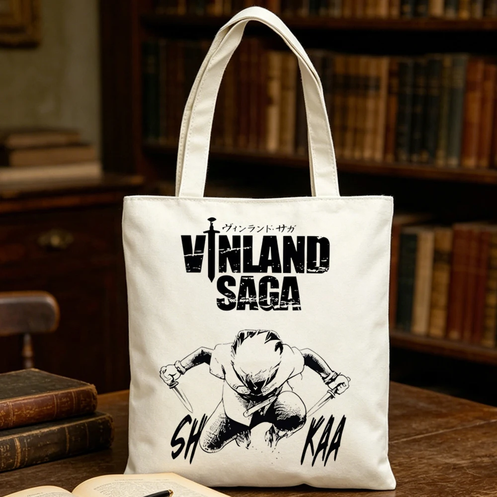 Vinland Saga tote bag canvas torba na zakupy shoulder foldable sac cabas femme
Vinland Saga tote bag canvas torba na zakupy shoulder foldable sac cabas femme