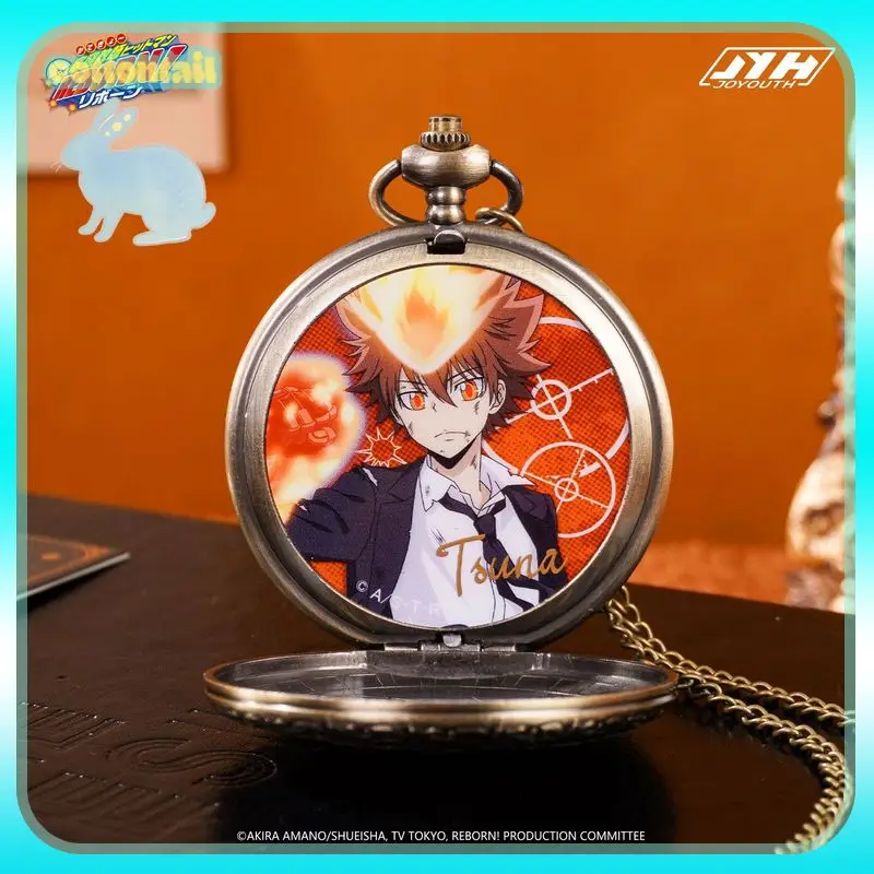 Original JOYOUTH Katekyo Hitman Reborn! Sawada Tsunayoshi Metal Pocket Watch Pendant Vintage Ornament Collectible Display Gift
Original JOYOUTH Katekyo Hitman Reborn! Sawada Tsunayoshi Metal Pocket Watch Pendant Vintage Ornament Collectible Display Gift