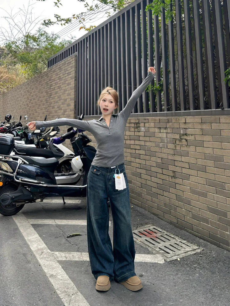 Свободные джинсы с широкими штанинами и высокой талией в американском стиле, уличные джинсы в стиле ретро с высокой талией, большие размеры, удобные длинные брюки
Свободные джинсы с широкими штанинами и высокой талией в американском стиле, уличные джинсы в стиле ретро с высокой талией, большие размеры, удобные длинные брюки