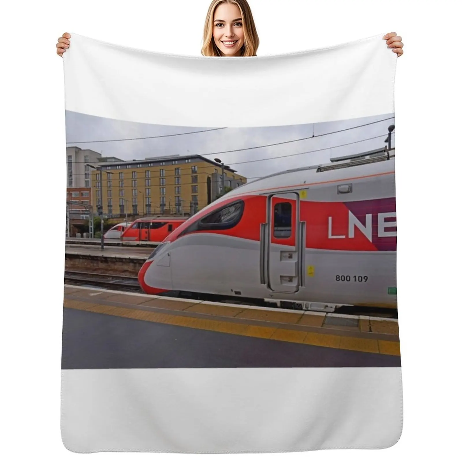 LNER Azuma trains with a class 91 loco at Kings Cross Throw Blanket Softest Bed Fashionable Flannels Blankets
LNER Azuma trains with a class 91 loco at Kings Cross Throw Blanket Softest Bed Fashionable Flannels Blankets