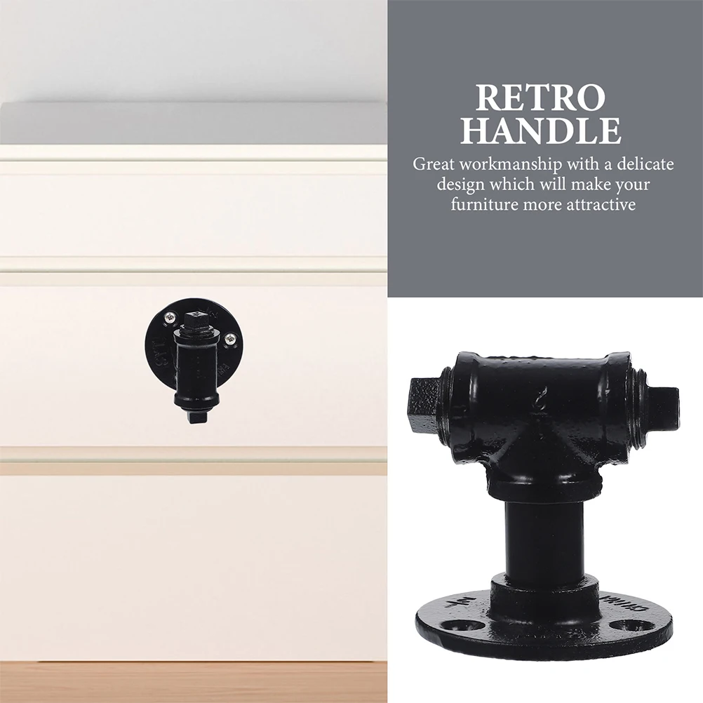 2 Pcs Cabinet Door Handle Vintage Industrial Iron Pipe Knob for Furniture Wardrobe Drawer Storage Hardware
2 Pcs Cabinet Door Handle Vintage Industrial Iron Pipe Knob for Furniture Wardrobe Drawer Storage Hardware