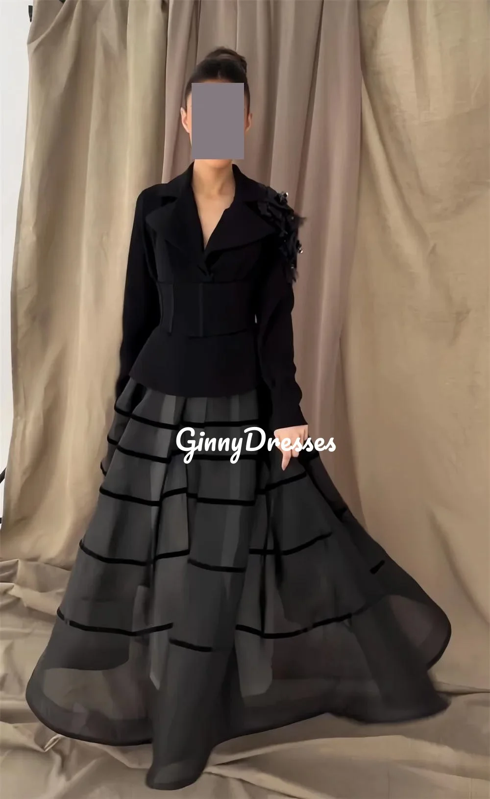 Customized Dresses For Prom A-Line V-Neck Floor-Length Ruffle Zipper Up Luxury Evening Dresses Long Sleeves Wedding Party Dress
Customized Dresses For Prom A-Line V-Neck Floor-Length Ruffle Zipper Up Luxury Evening Dresses Long Sleeves Wedding Party Dress