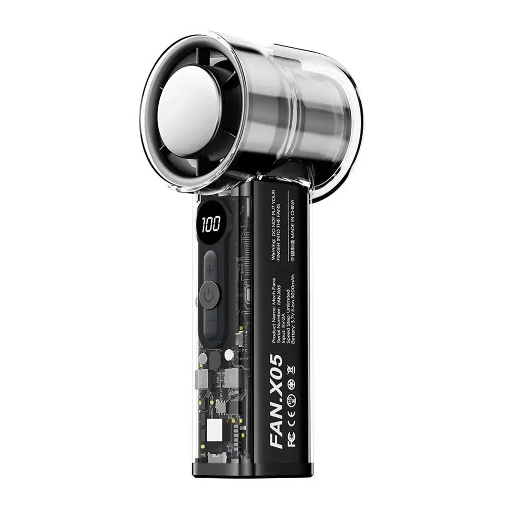 Advanced Cooling Technology Fan Advanced Cooling Technology 60mm*55mm*155mm Cooling Function Handheld Fan LCD Screen
Advanced Cooling Technology Fan Advanced Cooling Technology 60mm*55mm*155mm Cooling Function Handheld Fan LCD Screen