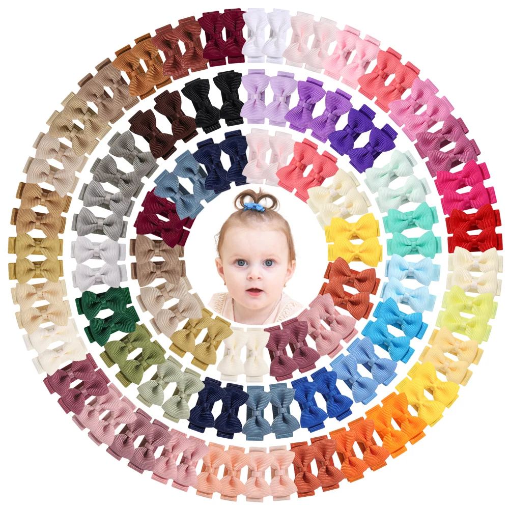60pcs/set 1.2'' Ribbon Mini Hair Bows Clips for Baby Girls Cute Handmade Bowknot Hairpins Headwear Toddlers Hair Accessories
60pcs/set 1.2'' Ribbon Mini Hair Bows Clips for Baby Girls Cute Handmade Bowknot Hairpins Headwear Toddlers Hair Accessories