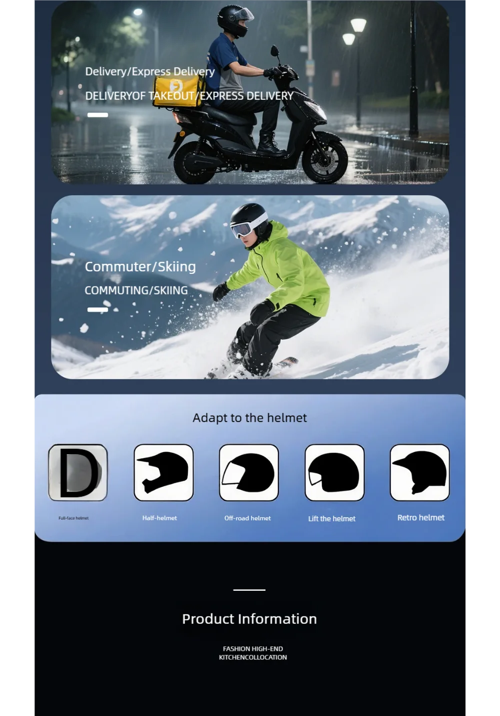 Motorcycle Helmet BluetoothHeadset with Deep Bass, Call and Music Playback, Long Battery Life, Water
Motorcycle Helmet BluetoothHeadset with Deep Bass, Call and Music Playback, Long Battery Life, Water