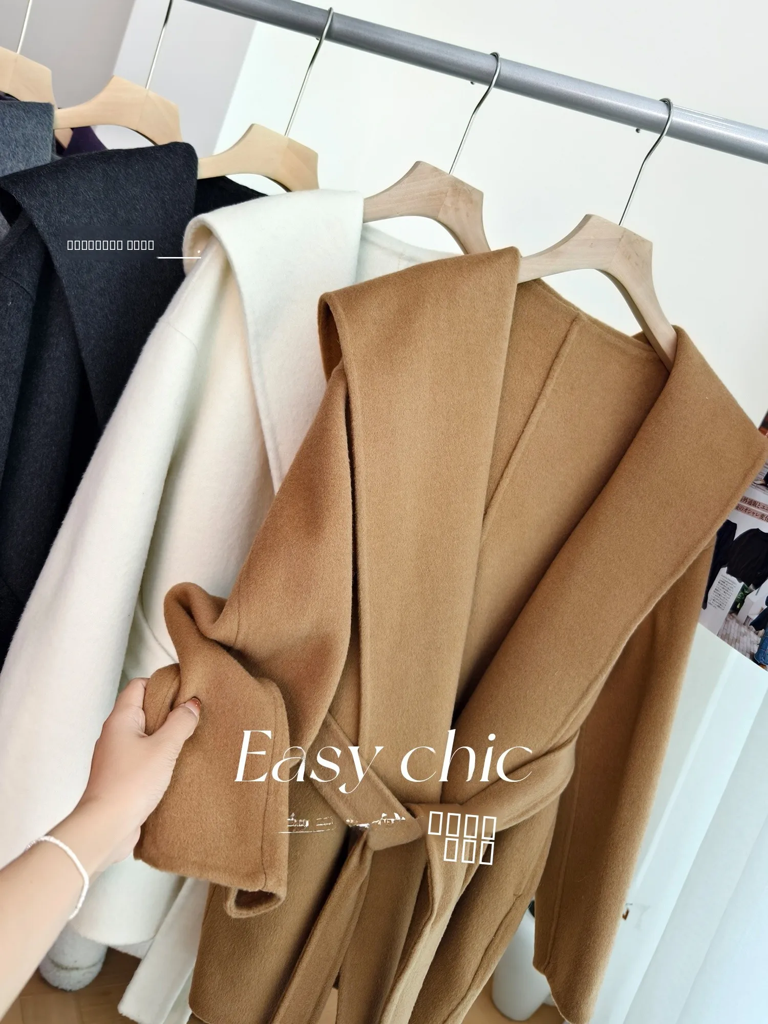 Handmade Woolen Robe Coat with Belt And Hood Thiened Long Sve Women's Outerwear for Commuting Casual Wear by Xiaoaipin
Handmade Woolen Robe Coat with Belt And Hood Thiened Long Sve Women's Outerwear for Commuting Casual Wear by Xiaoaipin