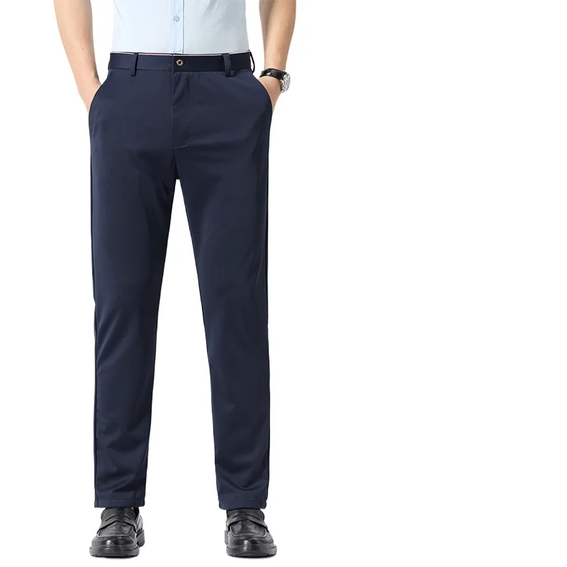 Men's Thin Suit Pants New Summer Fashion Solid Ice Silk Slim Fit Business Trousers Daily Commute Office Wear Casual Formal Pants
Men's Thin Suit Pants New Summer Fashion Solid Ice Silk Slim Fit Business Trousers Daily Commute Office Wear Casual Formal Pants