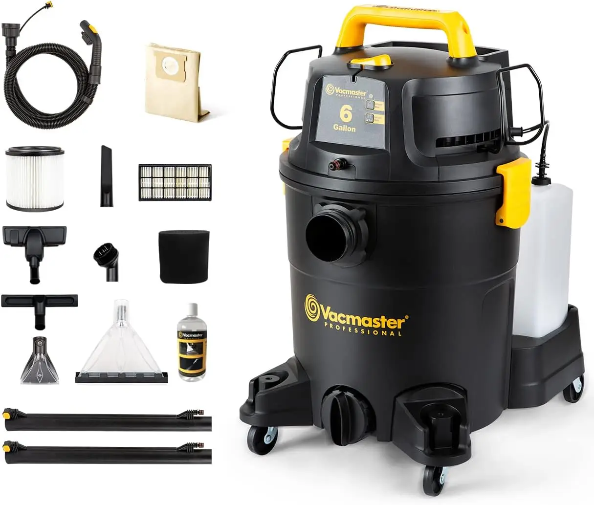 VK609PFR 0201 6 Gallon 5.5 Peak HP 3-in-1 Wet/Dry/Upholstery Shampoo Vacuum Cleaner
VK609PFR 0201 6 Gallon 5.5 Peak HP 3-in-1 Wet/Dry/Upholstery Shampoo Vacuum Cleaner