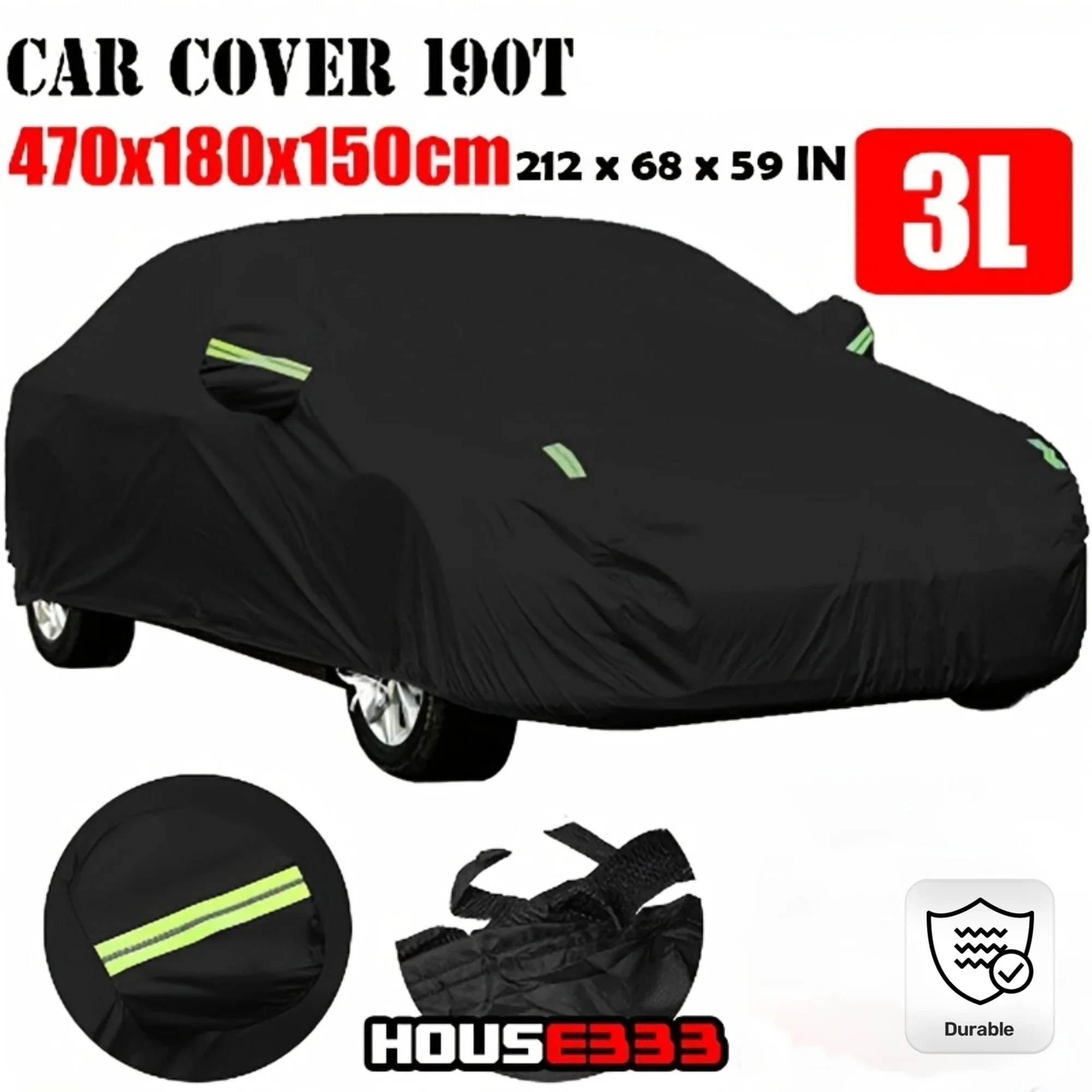 High Quality Durable Anti Scratch 3 Layers Cover PVC Aluminium for VIOS INNOVA FORTUNER
High Quality Durable Anti Scratch 3 Layers Cover PVC Aluminium for VIOS INNOVA FORTUNER