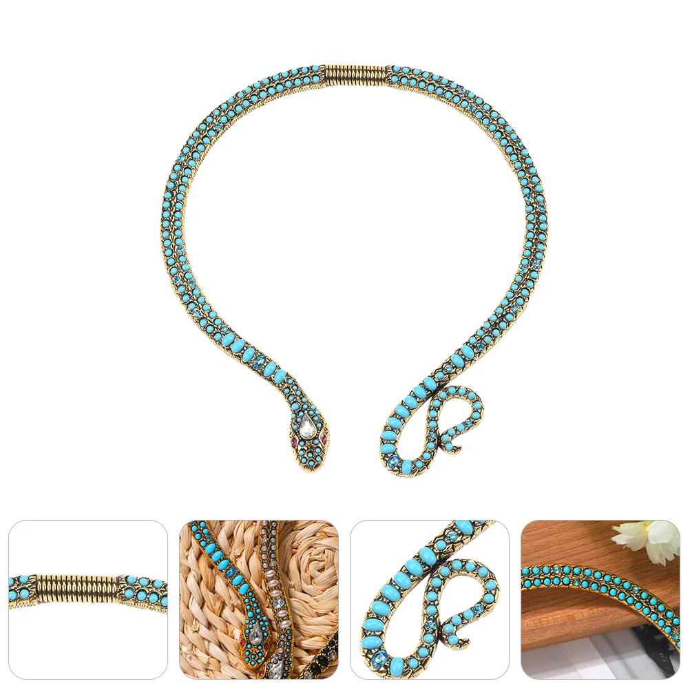Necklace Alloy Jewelry Choker Personality Snake-shaped False Collar Retro Chain Necklaces for Woman
Necklace Alloy Jewelry Choker Personality Snake-shaped False Collar Retro Chain Necklaces for Woman