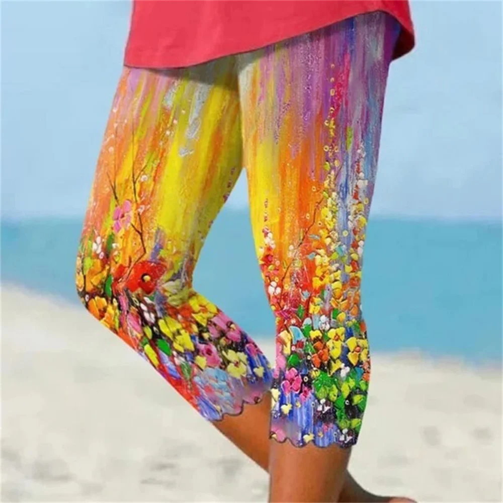 Summer Flora Print Leggings Women Streetwear Women Pants Sexy Yoga Pants Y2k Trousers Fitness Push Up Leggings Elastic Capris
Summer Flora Print Leggings Women Streetwear Women Pants Sexy Yoga Pants Y2k Trousers Fitness Push Up Leggings Elastic Capris