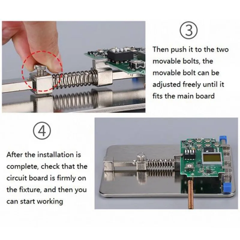 FULL-PCB Circuit Board Bracket Stainless Steel Adjustable Tool For Mobile Phone Repair And Welding
FULL-PCB Circuit Board Bracket Stainless Steel Adjustable Tool For Mobile Phone Repair And Welding