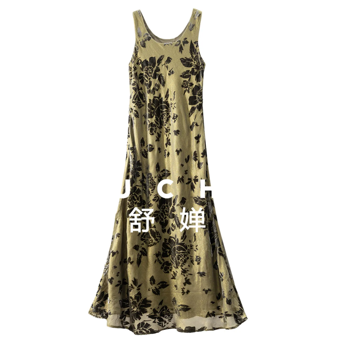 Elegant and Extravagant, French Diagonal Cut Silk Gold Leather Velvet Cut Vest Dress H93F9
Elegant and Extravagant, French Diagonal Cut Silk Gold Leather Velvet Cut Vest Dress H93F9