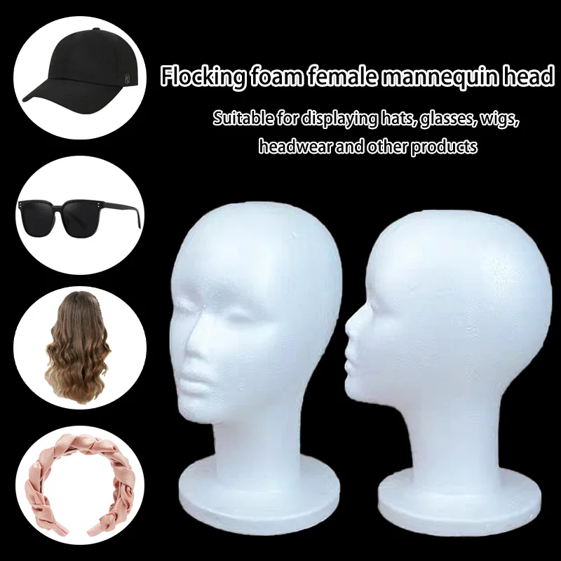 Foam Wig Head Model Mannequin Dummy Wig Glasses Hat Display Stand Rack Hairpieces Stand Holder Female Head Model Wig Display
Foam Wig Head Model Mannequin Dummy Wig Glasses Hat Display Stand Rack Hairpieces Stand Holder Female Head Model Wig Display