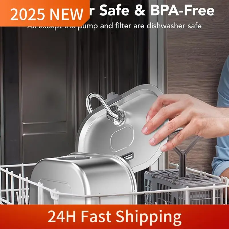 Cat Water Fountain With Water Level Window,Stainless Steel Automatic Pet Water Fountain,Dog Water Dispenser Durable ,EU Plug
Cat Water Fountain With Water Level Window,Stainless Steel Automatic Pet Water Fountain,Dog Water Dispenser Durable ,EU Plug