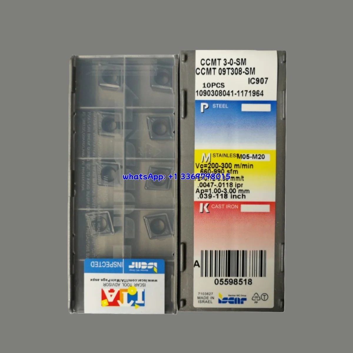 ISCAR CCGT CCMT 0602 09T302 1204 02/04/08 3-1 -AS PF SM IC20 IC907 IC807 Токарная пластина для металлообрабатывающих и обработочных инструментов
ISCAR CCGT CCMT 0602 09T302 1204 02/04/08 3-1 -AS PF SM IC20 IC907 IC807 Токарная пластина для металлообрабатывающих и обработочных инструментов