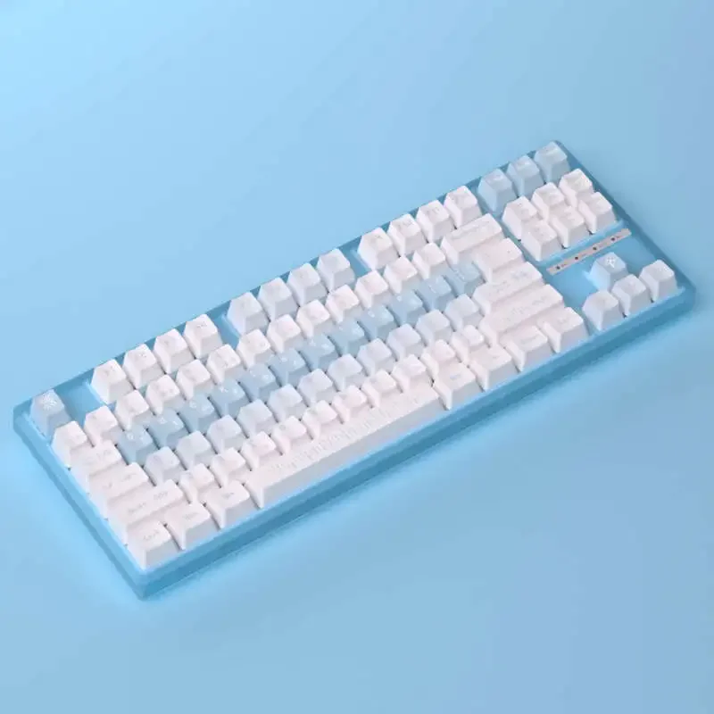 keycaps are all five-sided hot sublimation OEM height PBT material 125-key small full set of personalized keycaps 87/98
keycaps are all five-sided hot sublimation OEM height PBT material 125-key small full set of personalized keycaps 87/98