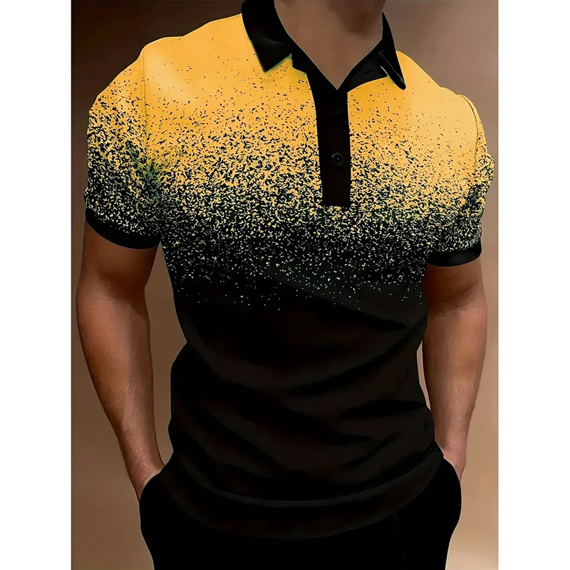 Paint Spot Print Polo Shirt For Men Simple Trend Essential Basics Short Sleeve Button Golf Shirts 2025 Summer Hot Top Wholesale
Paint Spot Print Polo Shirt For Men Simple Trend Essential Basics Short Sleeve Button Golf Shirts 2025 Summer Hot Top Wholesale