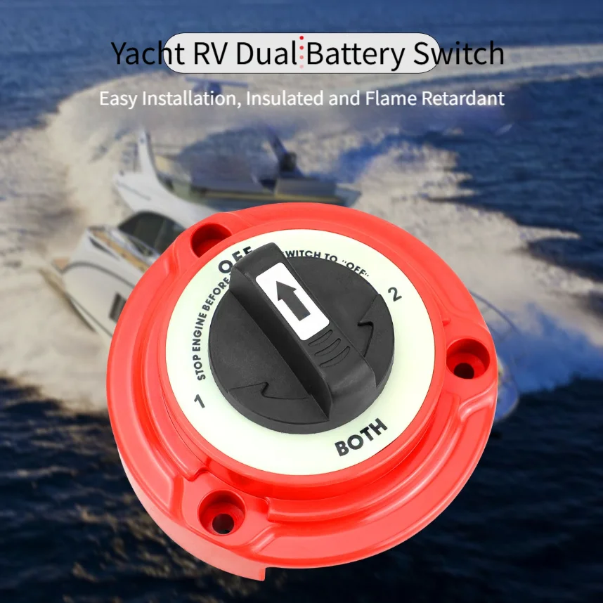 Robust 300A 6-32V Battery Disconnect Switch For Car Marine RV Truck Dual Battery Selection With Copper Terminals
Robust 300A 6-32V Battery Disconnect Switch For Car Marine RV Truck Dual Battery Selection With Copper Terminals