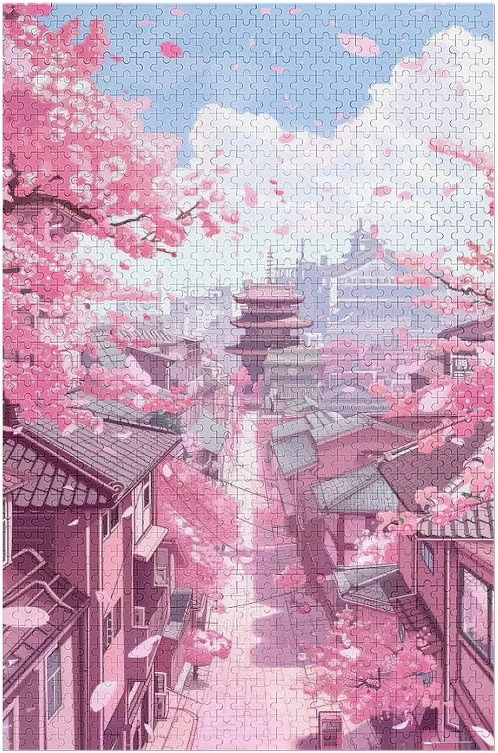500Pcs Wooden Puzzle Sakura Town Jigsaw Puzzle Family Fun Activity Best Gift for Holidays Birthdays and Special Occasions
500Pcs Wooden Puzzle Sakura Town Jigsaw Puzzle Family Fun Activity Best Gift for Holidays Birthdays and Special Occasions